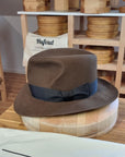 LEIFUR Lucky FEDORA | BEAVER HUNDRED | SABLE BROWN COLOR | SIZE 58, US 7 1/4