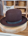 OPEN CROWN PLAYBOY | BEAVER THIRTY | DARK BROWN RUST COLOR | SIZE 59, US 7 3/8