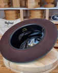OPEN CROWN PLAYBOY | BEAVER THIRTY | DARK BROWN RUST COLOR | SIZE 59, US 7 3/8
