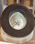 LEIFUR Lucky FEDORA | BEAVER HUNDRED | SABLE BROWN COLOR | SIZE 57, US 7 1/8