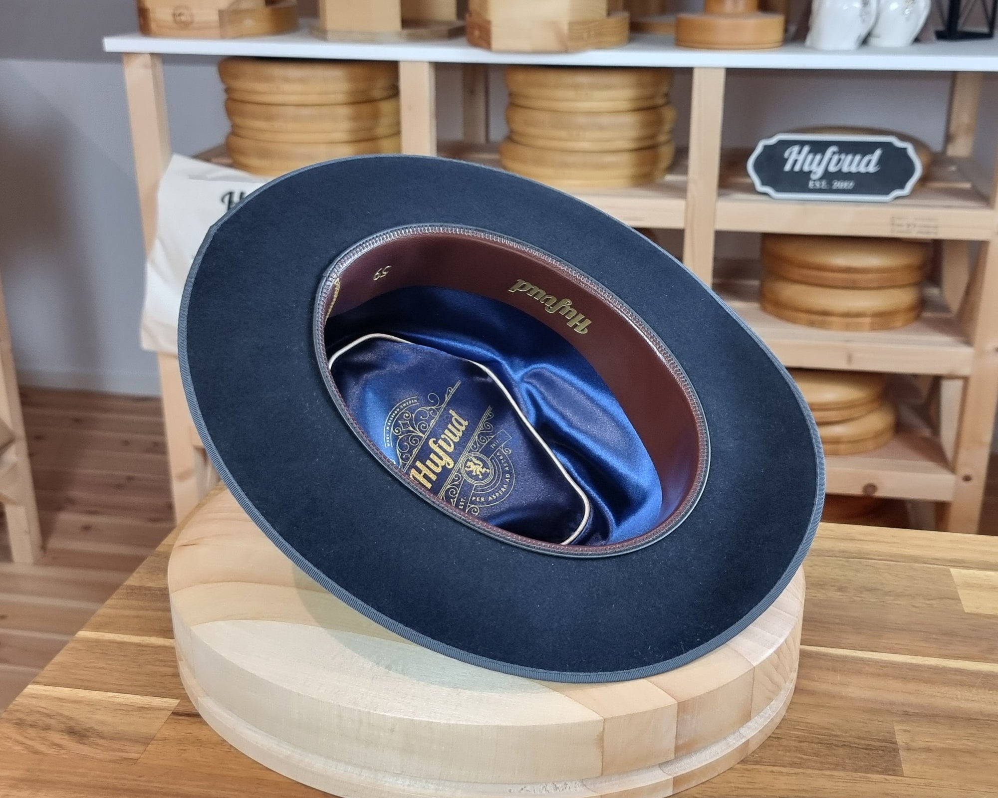 BOGART FEDORA | BEAVER HUNDRED | DARK NAVY BLUE COLOR | SIZE 59, US 7 3/8