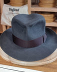LEIFUR Adventure FEDORA | BEAVER TWENTY | CHARCOAL COLOR | WESTERN WEIGHT | SIZE 59, US 7 3/8