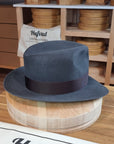 LEIFUR Adventure FEDORA | BEAVER TWENTY | CHARCOAL COLOR | WESTERN WEIGHT | SIZE 59, US 7 3/8