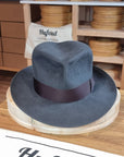 LEIFUR Adventure FEDORA | BEAVER TWENTY | CHARCOAL COLOR | WESTERN WEIGHT | SIZE 59, US 7 3/8