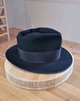 BOGART FEDORA | 50X BEAVER BLEND | BLACK | SIZE 58, US 7 1/4