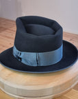 BOGART FEDORA | 50X BEAVER BLEND | BLACK | SIZE 59, US 7 3/8