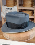 BOGART FEDORA | BEAVER HUNDRED | EMERALD GRAY COLOR | SIZE 58, US 7 1/4 - Hufvud