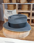 BOGART FEDORA | BEAVER HUNDRED | EMERALD GRAY COLOR | SIZE 58, US 7 1/4 - Hufvud