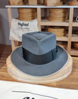 BOGART FEDORA | BEAVER HUNDRED | EMERALD GRAY COLOR | SIZE 58, US 7 1/4 - Hufvud