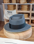 BOGART FEDORA | BEAVER HUNDRED | EMERALD GRAY COLOR | SIZE 58, US 7 1/4 - Hufvud