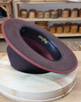 BOGART FEDORA | DARK BROWN RUST | 50X BEAVER BLEND | SIZE 57, US 7 1/8