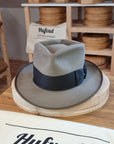 BOGART Maltese Falcon FEDORA | BEAVER FIFTY | STONE COLOR | SIZE 59, US 7 3/8 - Hufvud