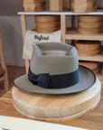 BOGART Maltese Falcon FEDORA | BEAVER FIFTY | STONE COLOR | SIZE 59, US 7 3/8 - Hufvud