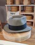 BOGART Maltese Falcon FEDORA | BEAVER FIFTY | STONE COLOR | SIZE 59, US 7 3/8 - Hufvud