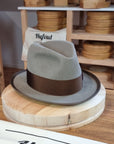 CAGNEY FEDORA | BEAVER FIFTY | STONE COLOR | SIZE 59, US 7 3/8 - Hufvud