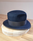CAGNEY FEDORA | DARK NAVY | 100X BEAVER | SIZE 59, US 7 3/8
