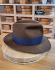 CAGNEY FEDORA | RABBIT & HARE DELUXE BLEND | SABLE BROWN COLOR | SIZE 60, US 7 1/2
