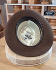 CAGNEY FEDORA | RABBIT & HARE DELUXE BLEND | SABLE BROWN COLOR | SIZE 61, US 7 5/8