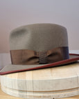 CAGNEY FEDORA | WHISKEY COLOR | DELUXE RABBIT & HARE BLEND | SIZE 58, US 7 1/4