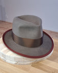 CAGNEY FEDORA | WHISKEY COLOR | DELUXE RABBIT & HARE BLEND | SIZE 58, US 7 1/4