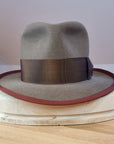 CAGNEY FEDORA | WHISKEY COLOR | DELUXE RABBIT & HARE BLEND | SIZE 58, US 7 1/4