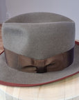 CAGNEY FEDORA | WHISKEY COLOR | DELUXE RABBIT & HARE BLEND | SIZE 58, US 7 1/4