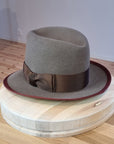 CAGNEY FEDORA | WHISKEY COLOR | DELUXE RABBIT & HARE BLEND | SIZE 58, US 7 1/4