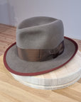 CAGNEY FEDORA | WHISKEY COLOR | DELUXE RABBIT & HARE BLEND | SIZE 58, US 7 1/4