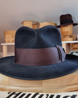FLOKI FEDORA | BEAVER HUNDRED | DARK NAVY COLOR | SIZE 60, US 7 1/2
