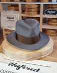 FLOKI FEDORA | BEAVER HUNDRED | LIMITED EDITION GRAY COLOR | SIZE 58, US 7 1/4