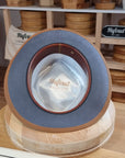 FOUR POINT CROWN FEDORA | BEAVER HUNDRED | LIMITED EDITION GRAY COLOR | SIZE 61, US 7 5/8 - Hufvud