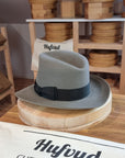 LEIFUR Adventure FEDORA | BEAVER FIFTY | GRANITE COLOR | WESTERN WEIGHT | SIZE 60, US 7 1/2 - Hufvud