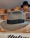 LEIFUR Adventure FEDORA | BEAVER FIFTY | GRANITE COLOR | WESTERN WEIGHT | SIZE 60, US 7 1/2 - Hufvud
