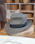 LEIFUR Adventure FEDORA | BEAVER FIFTY| GRAY COLOR LIMITED EDITION | WESTERN WEIGHT | SIZE 59, US 7 3/8 - Hufvud
