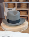 LEIFUR Adventure FEDORA | BEAVER FIFTY| GRAY COLOR LIMITED EDITION | WESTERN WEIGHT | SIZE 59, US 7 3/8 - Hufvud