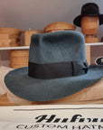 LEIFUR Adventure FEDORA | BEAVER HUNDRED | ANTHRACITE GRAY LIMITED EDITION | SIZE 58, US 7 1/4 - Hufvud