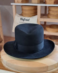 LEIFUR Adventure FEDORA | BEAVER TWENTY | BLACK COLOR | WESTERN WEIGHT | SIZE 58, US 7 1/4 - Hufvud