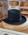 LEIFUR Adventure FEDORA | BEAVER TWENTY | BLACK COLOR | WESTERN WEIGHT | SIZE 58, US 7 1/4 - Hufvud
