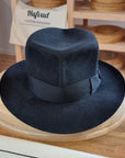 LEIFUR Adventure FEDORA | BEAVER TWENTY | BLACK COLOR | WESTERN WEIGHT | SIZE 58, US 7 1/4 - Hufvud