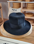 LEIFUR Adventure FEDORA | BEAVER TWENTY | BLACK COLOR | WESTERN WEIGHT | SIZE 58, US 7 1/4 - Hufvud