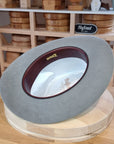 LEIFUR Adventure FEDORA | RABBIT DELUXE WESTERN FELT | ASH GRAY COLOR | SIZE 60, US 7 1/2