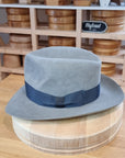 LEIFUR Adventure FEDORA | RABBIT DELUXE WESTERN FELT | ASH GRAY COLOR | SIZE 60, US 7 1/2
