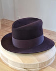 LEIFUR FEDORA | 100X BEAVER | OXBLOOD | SIZE 58, US 7 1/4