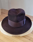 LEIFUR FEDORA | 100X BEAVER | OXBLOOD | SIZE 58, US 7 1/4