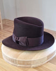 LEIFUR FEDORA | 100X BEAVER | OXBLOOD | SIZE 58, US 7 1/4