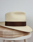 LEIFUR FEDORA | HAND WOVEN ECUADORIAN STRAW | NATURAL COLOR | SIZE 60, US 7 1/2