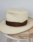 LEIFUR FEDORA | HAND WOVEN ECUADORIAN STRAW | NATURAL COLOR | SIZE 60, US 7 1/2