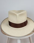 LEIFUR FEDORA | HAND WOVEN ECUADORIAN STRAW | NATURAL COLOR | SIZE 60, US 7 1/2