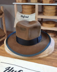 LEIFUR FEDORA | RABBIT & HARE DELUXE BLEND | CINNAMON COLOR | SIZE 59, US 7 3/8 - Hufvud