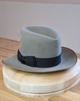 LEIFUR FEDORA | STONE | RABBIT & HARE DELUXE BLEND | SIZE 58, US 7 1/4